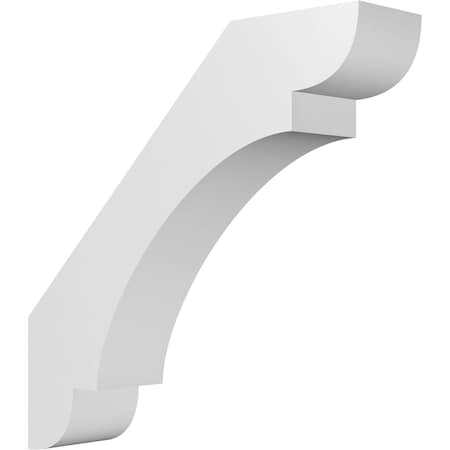 Ekena Millwork 6-in. W x 26-in. D x 26-in. H Olympic Architectural Grade PVC Knee Brace BRCP06X26X26OLY